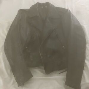 Leatherman genuine leather motorcycle jacket